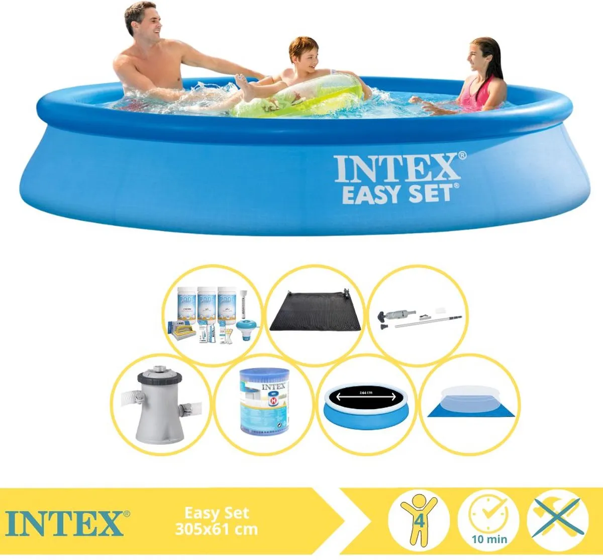 Intex Easy Set 28118GN Opblaaszwembad 305x61cm