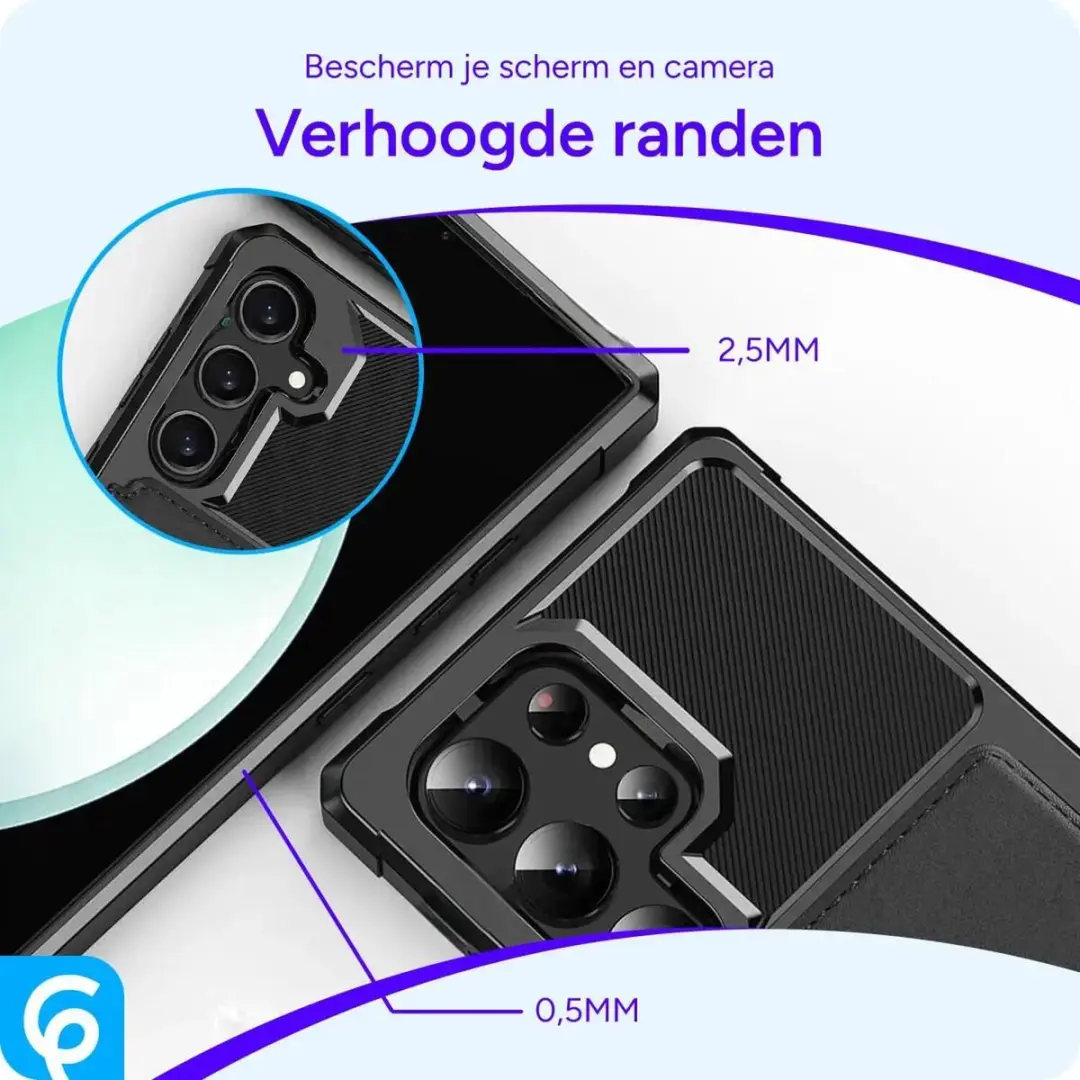 Selected Portemonnee Hoesje Samsung Galaxy S25 Ultra - 4 Pasjes - Zwart