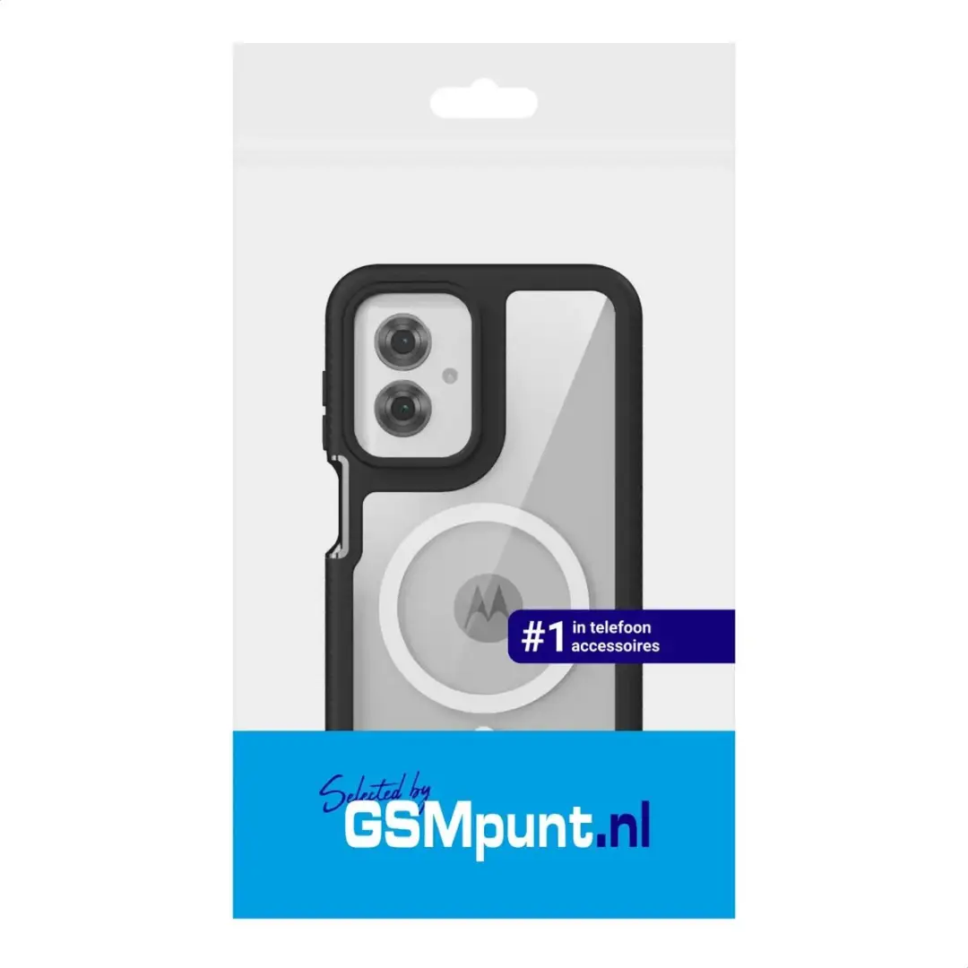 Selected Hoesje Motorola Moto G55 - MagSafe - Schokbestendig - Zwart
