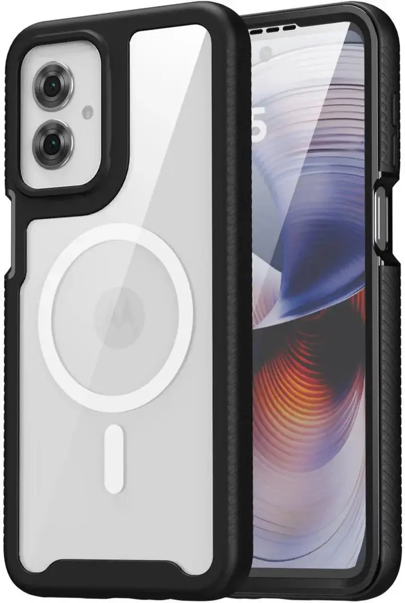 Selected Hoesje Motorola Moto G55 - MagSafe - Schokbestendig - Zwart - afbeelding 6 van 6