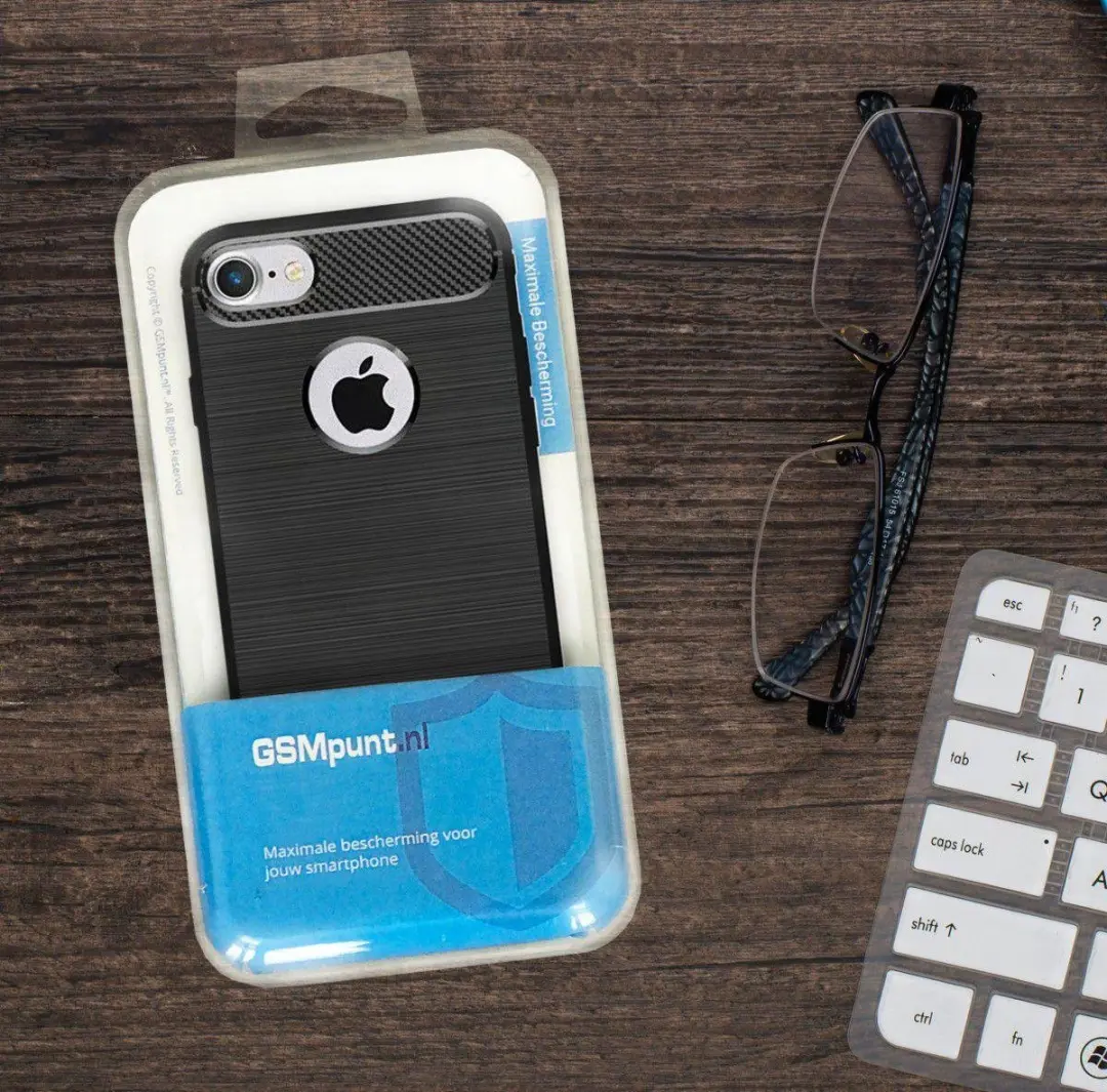 Selected TPU Hoesje iPhone 7/8 - Zwart - 13-19293