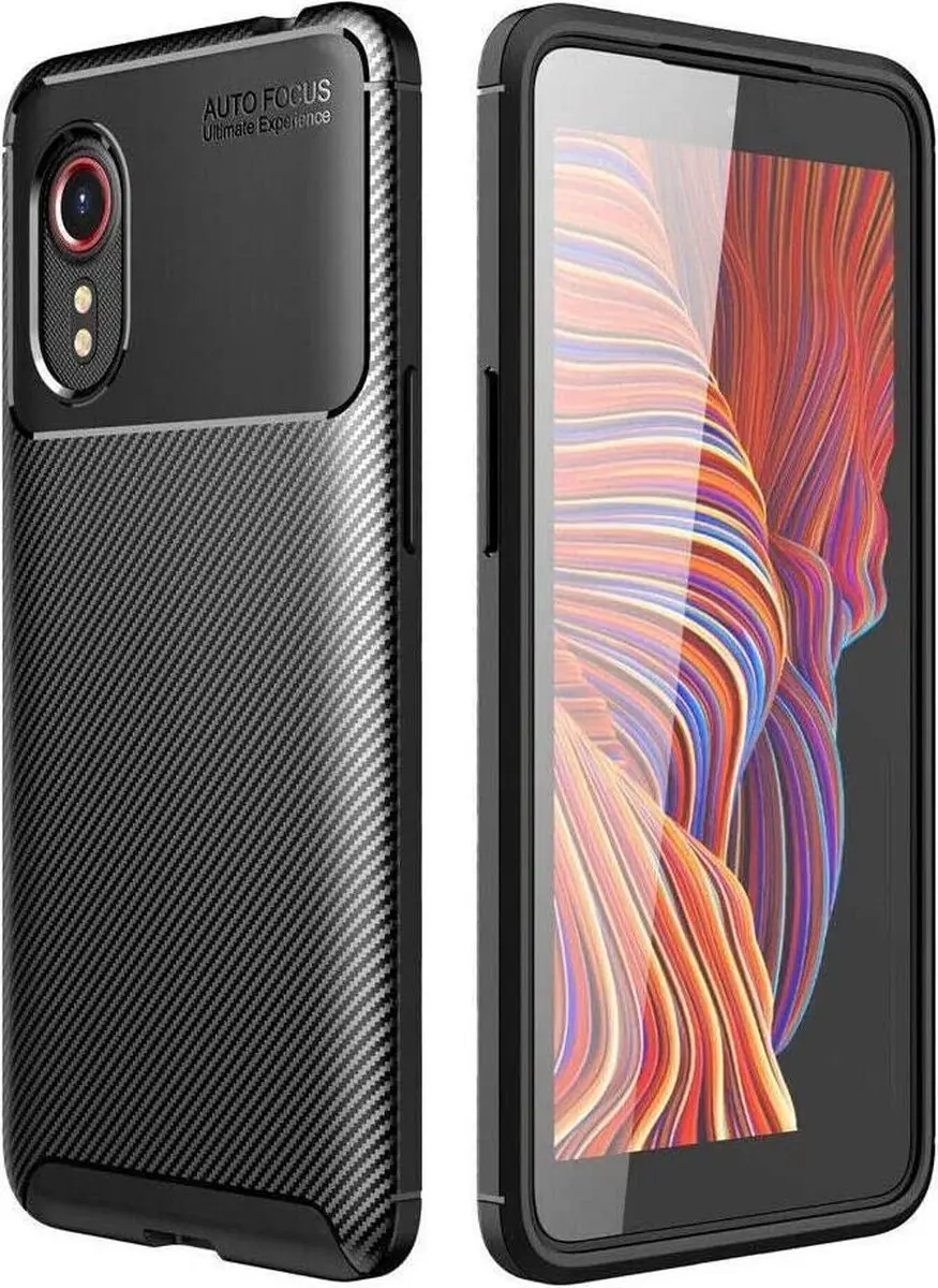 Selected by GSMpunt.nl Hoesje Samsung Galaxy Xcover 5 - Zwart Carbon