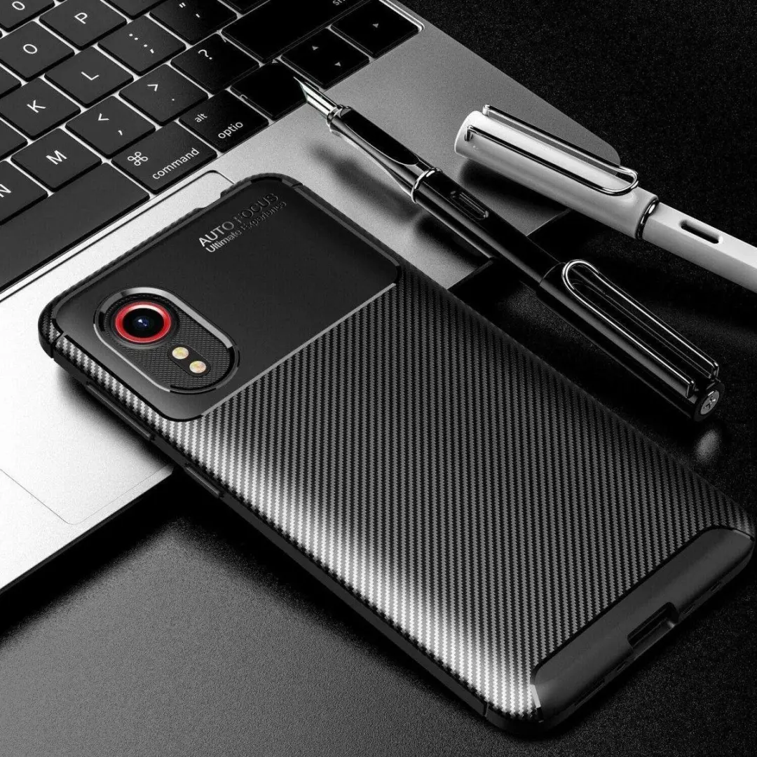 Selected by GSMpunt.nl Hoesje Samsung Galaxy Xcover 5 - Zwart Carbon