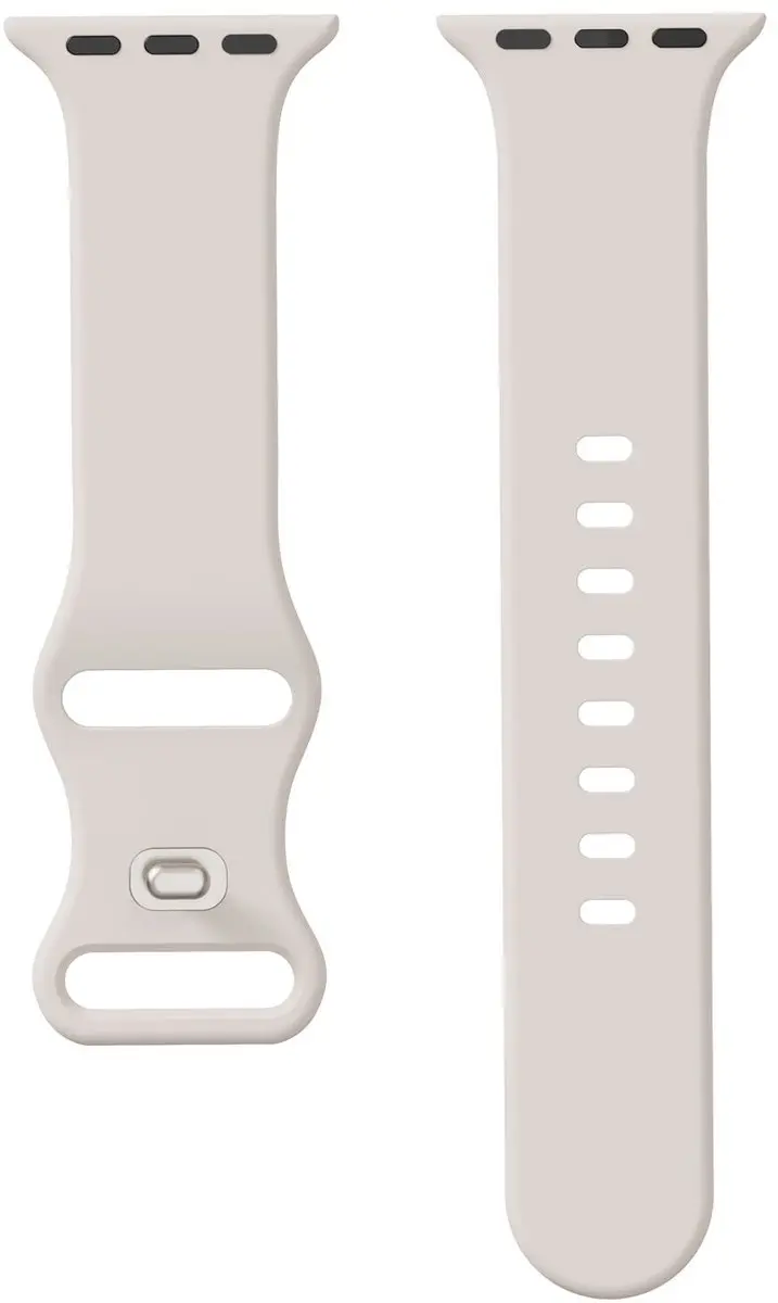 Selected SBG Siliconen Bandje Apple Watch 11 46mm Sterrenlicht