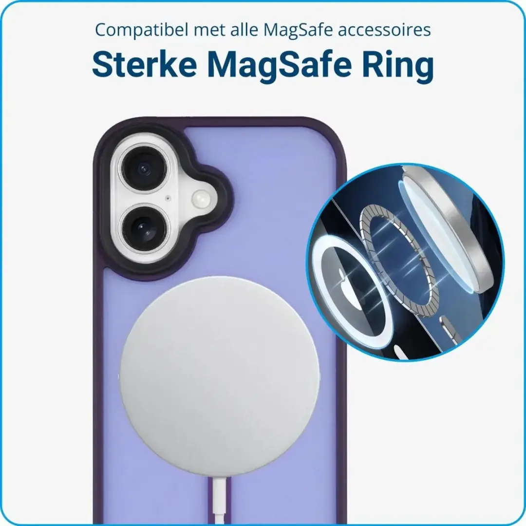 Selected by GSMpunt.nl iPhone 16 Plus Hoesje - Paars - MagSafe