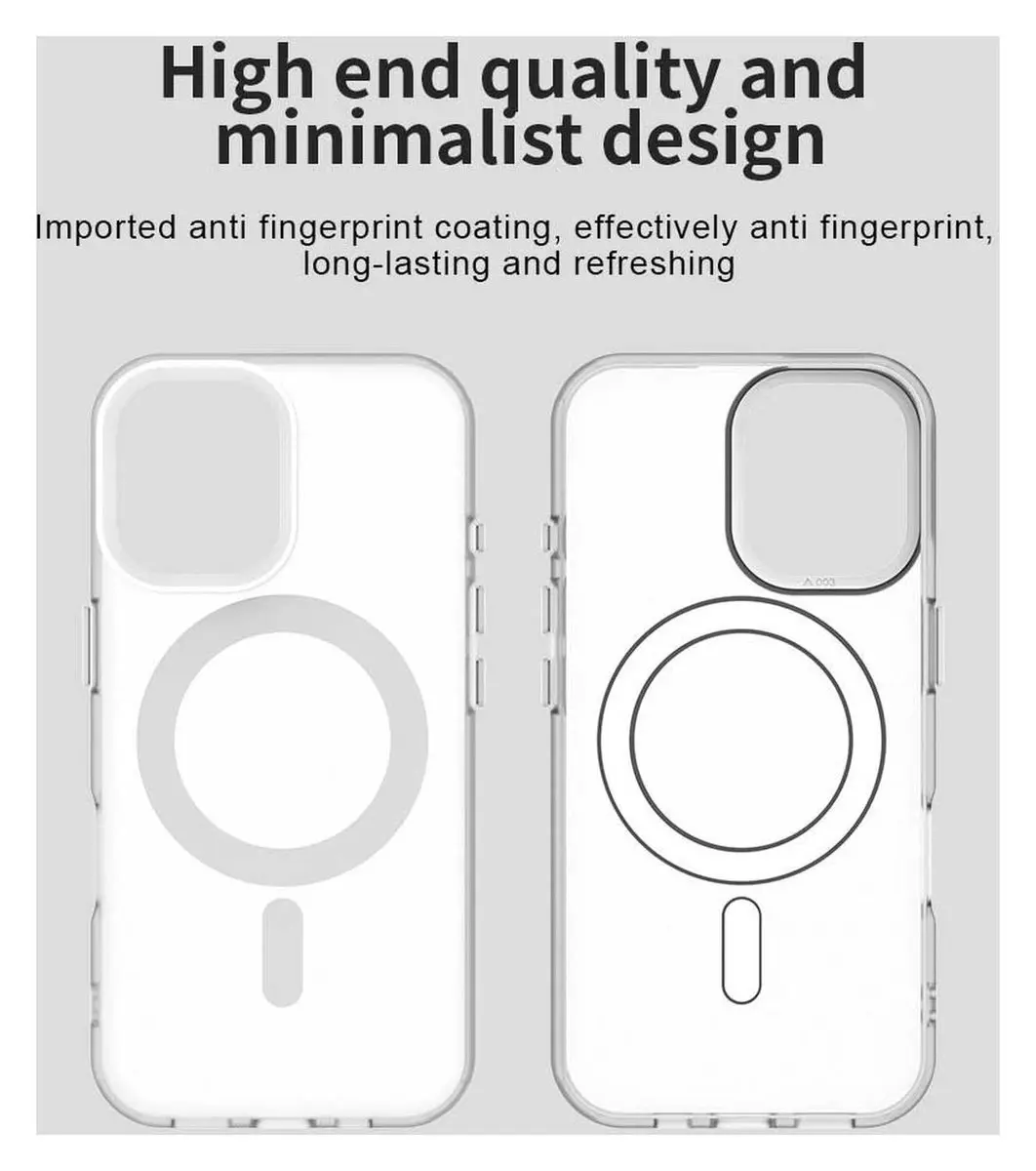 Selected MagSafe Backcover iPhone 17 - Wit/Transparant