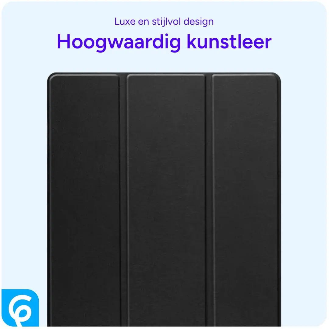 Selected Tablet Hoes Samsung Galaxy Tab S10 Ultra Tri-Fold - Kunstleer Zwart