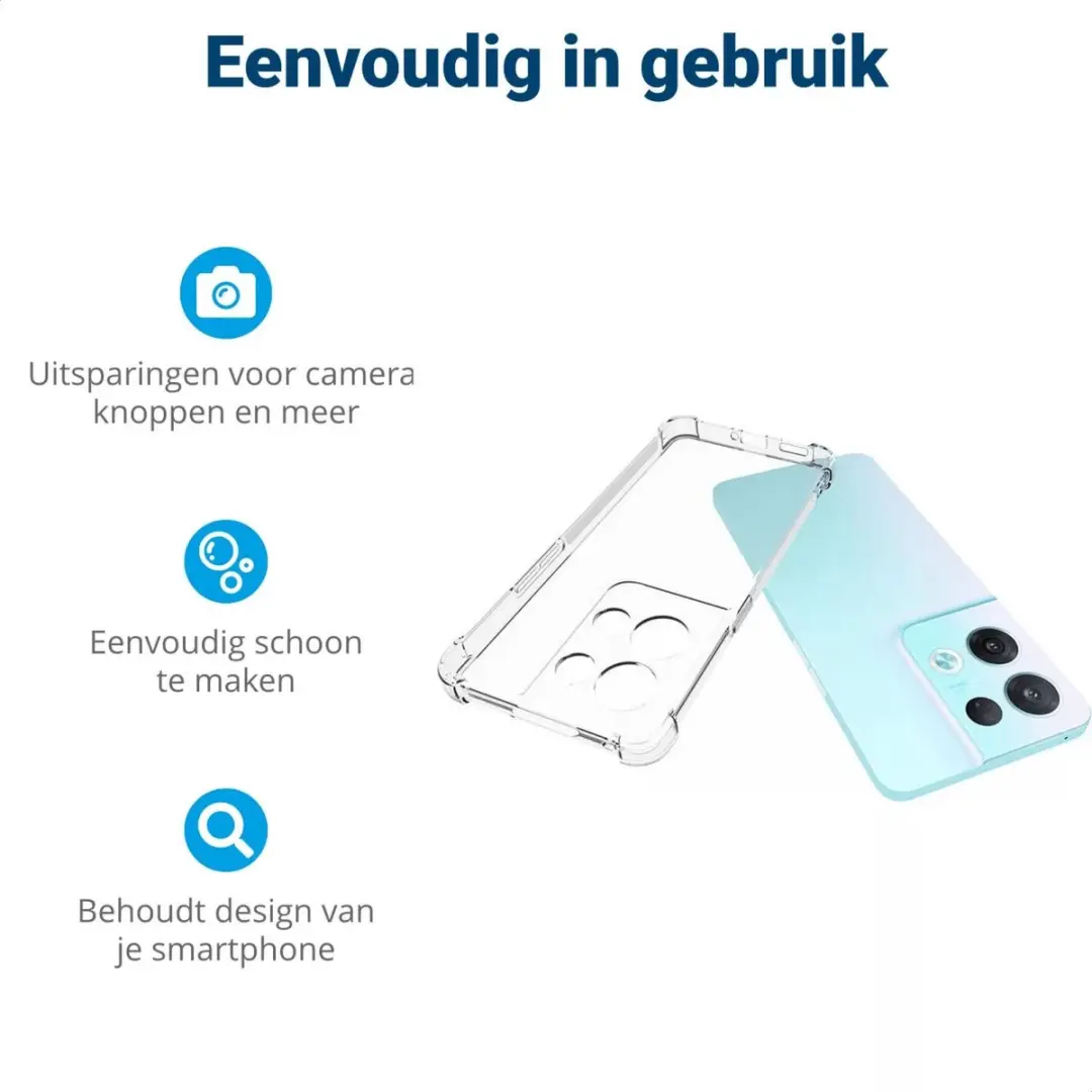 Oppo Reno 8 Pro Hoesje - Transparant