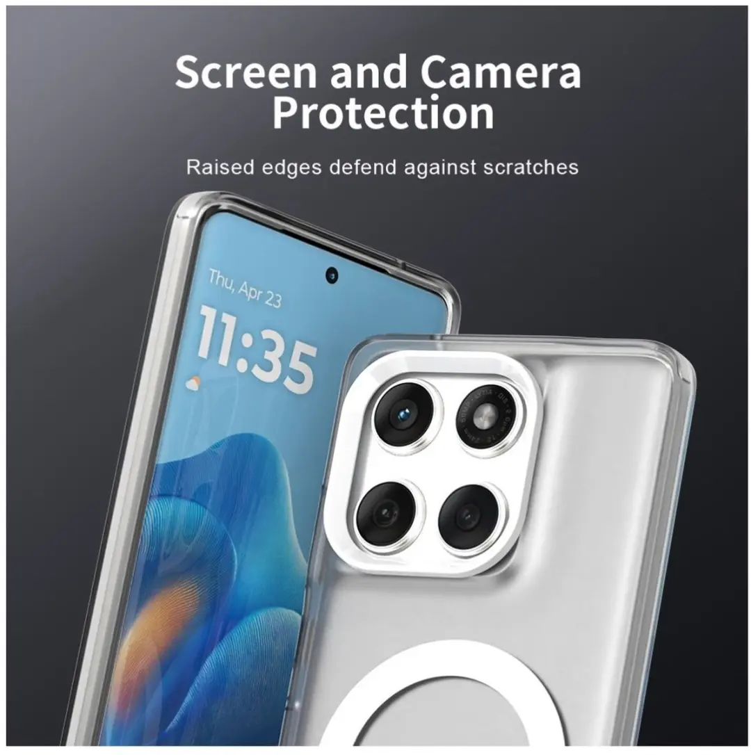 Selected Backcover Hoesje Motorola Edge 60 Fusion - MagSafe Wit