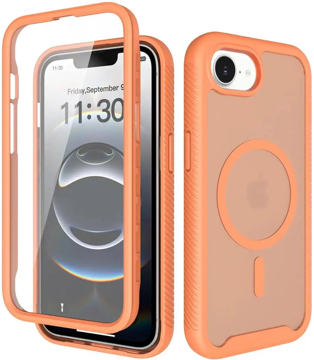 Selected by GSMpunt.nl iPhone 16e/17e Hoesje Matte Oranje
