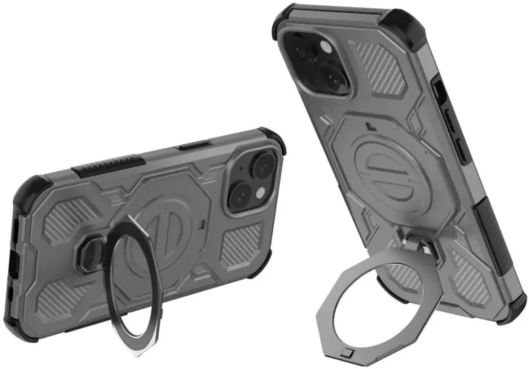 Selected by GSMpunt.nl iPhone 15 Hoesje - Grijs - MagSafe