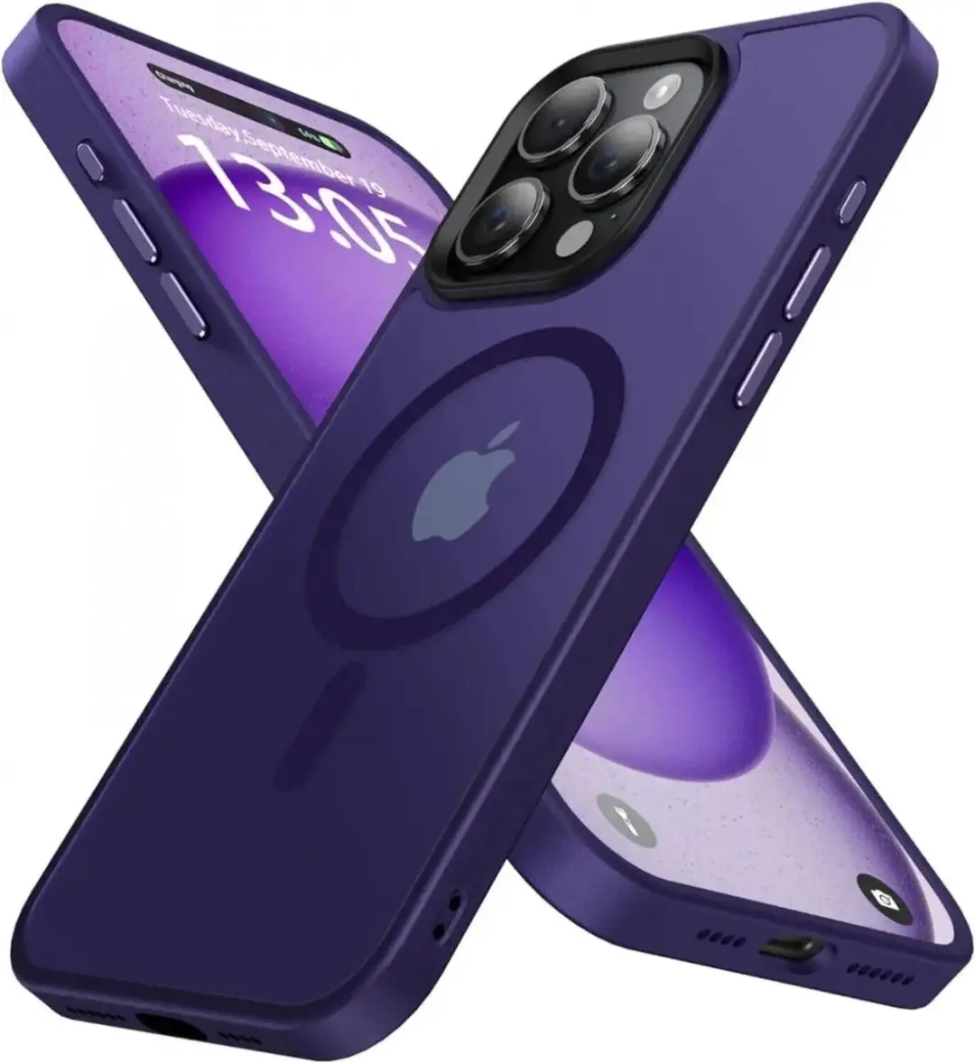 Selected Hoesje iPhone 15 Pro Max MagSafe Paars