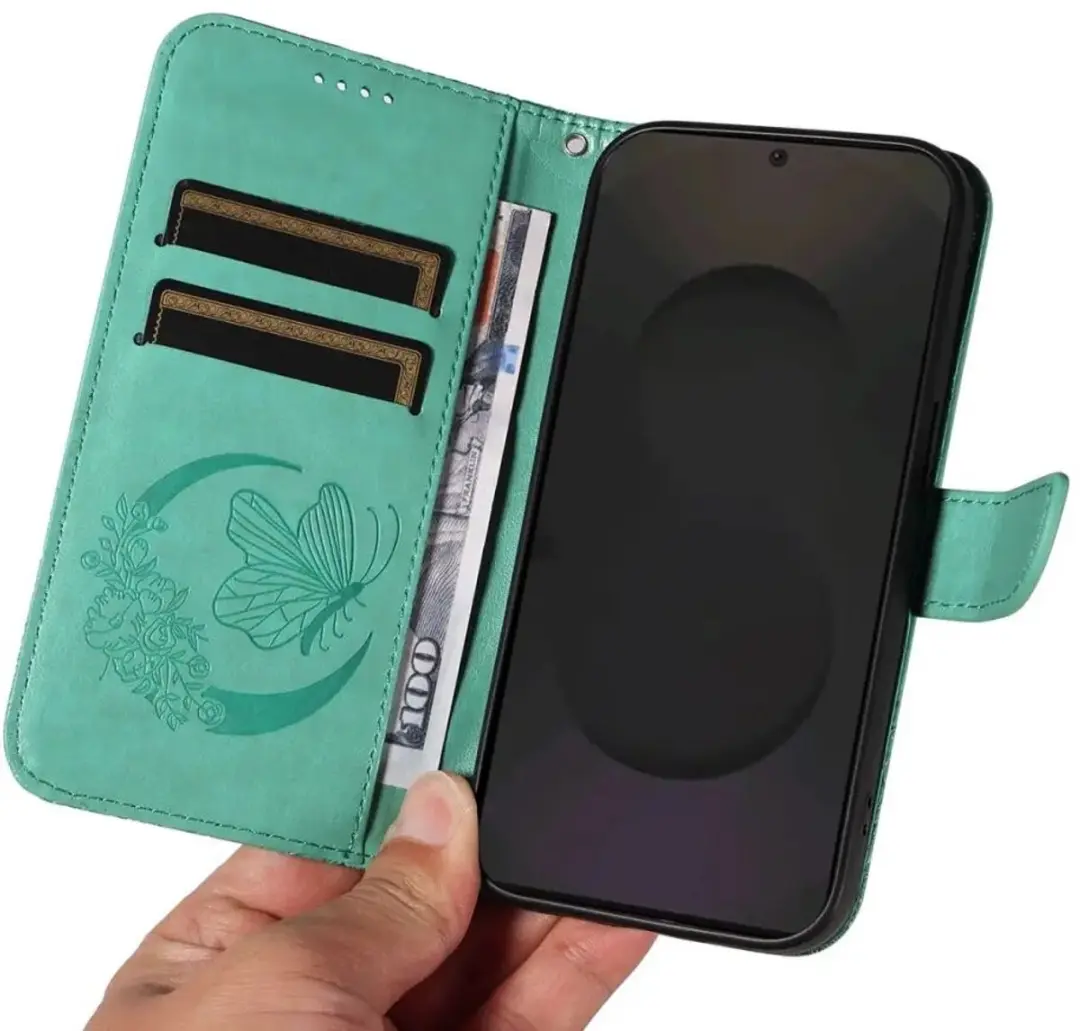 Selected Hoesje Samsung Galaxy S25 FE Wallet Book - Groen