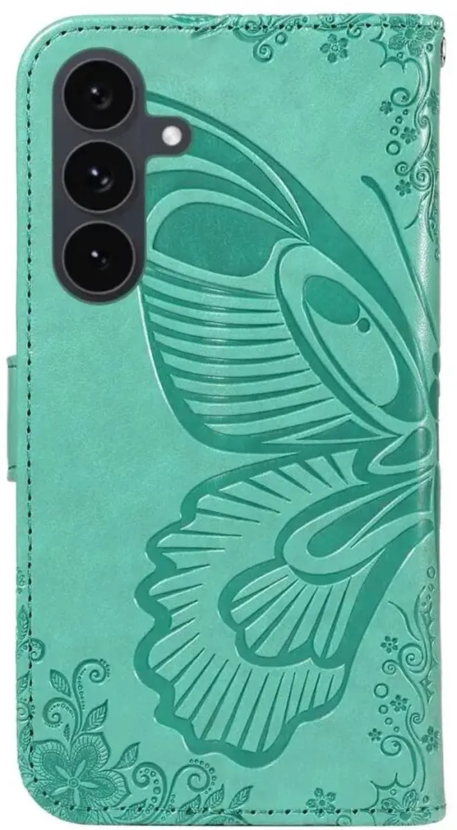 Selected Hoesje Samsung Galaxy S25 FE Wallet Book - Groen - afbeelding 6 van 6