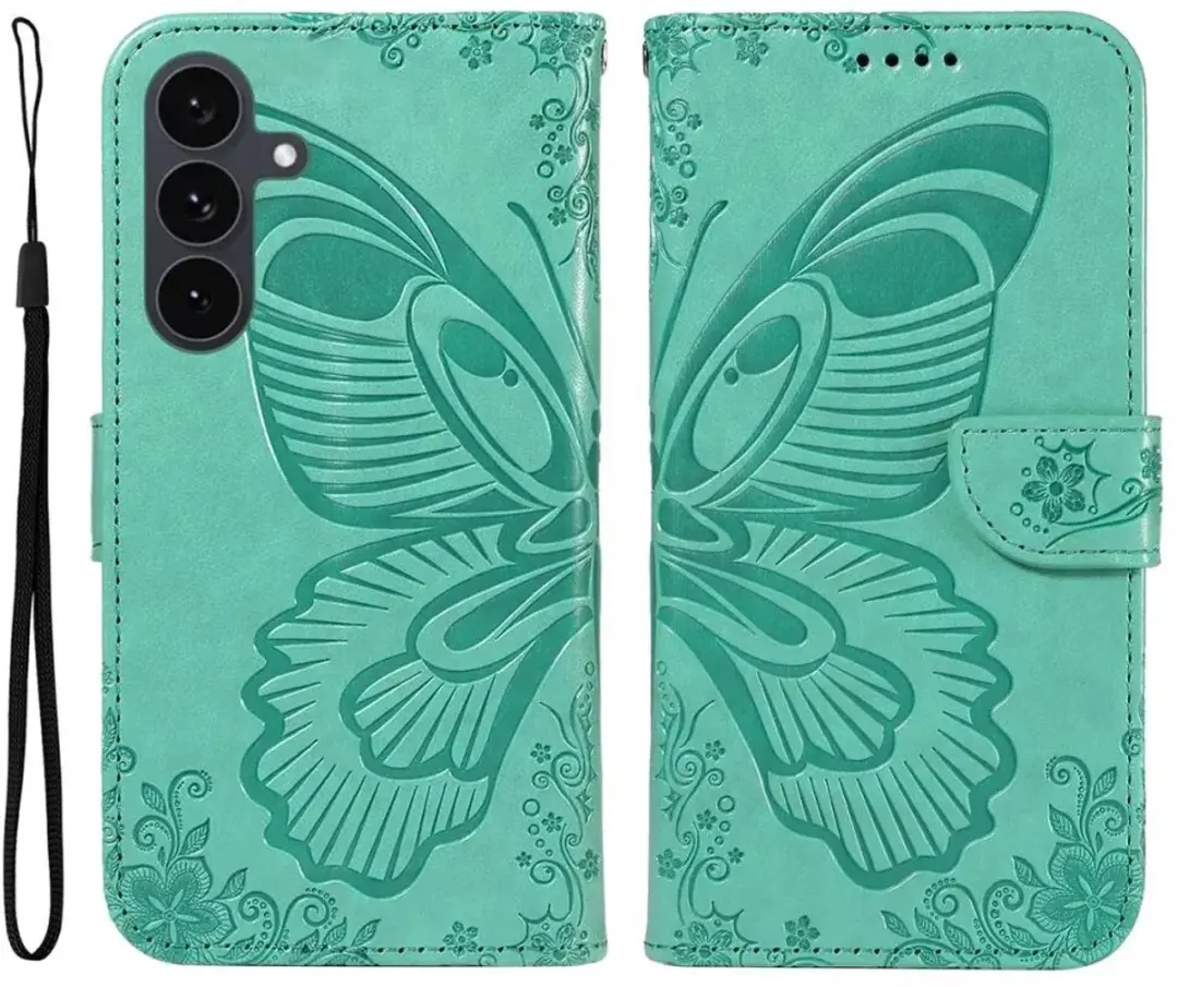 Selected Hoesje Samsung Galaxy S25 FE Wallet Book - Groen
