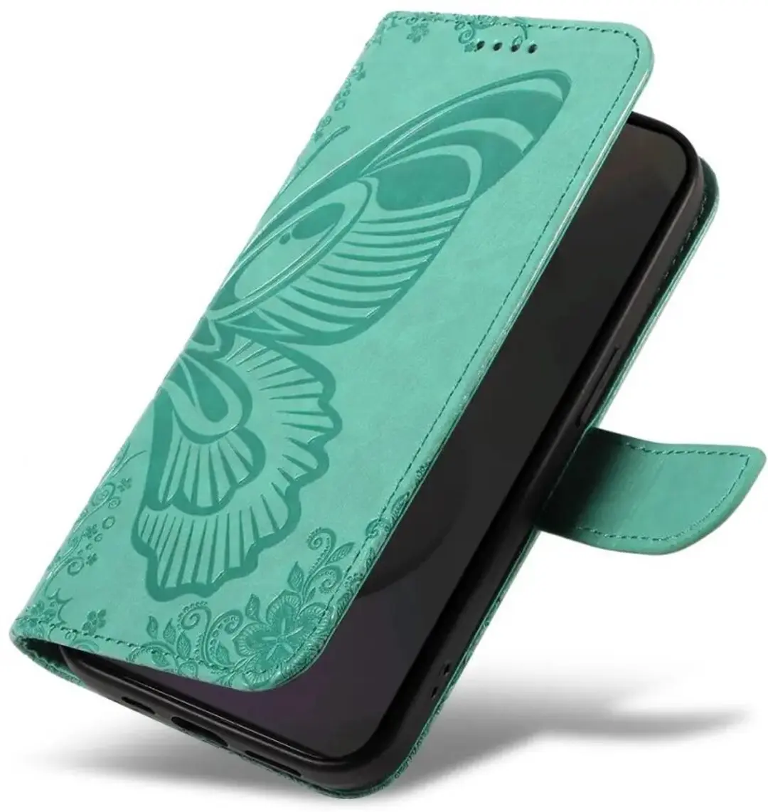 Selected Hoesje Samsung Galaxy S25 FE Wallet Book - Groen
