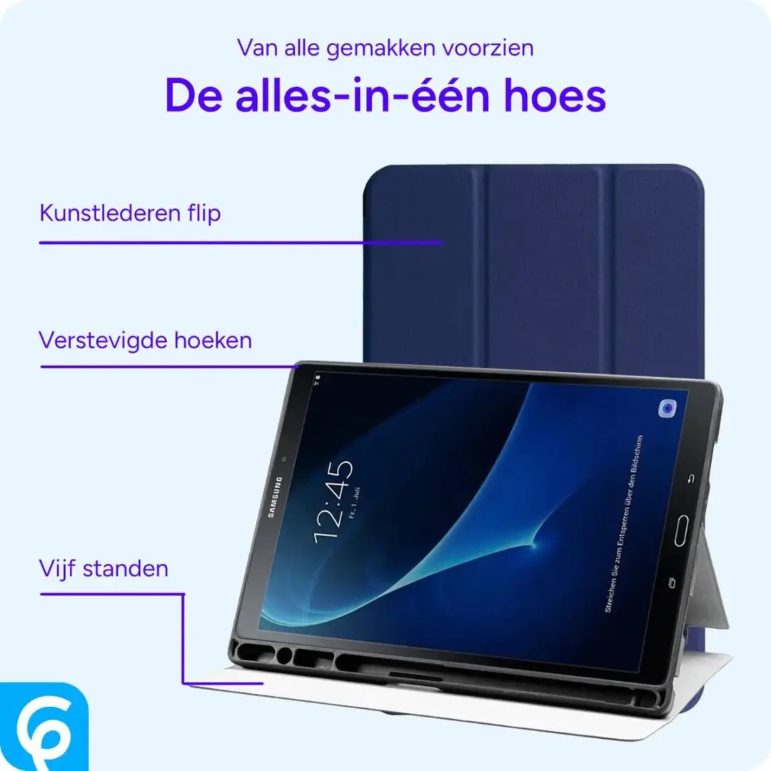 Selected Tablethoes Samsung Galaxy Tab A 10.1 (2016) - Blauw