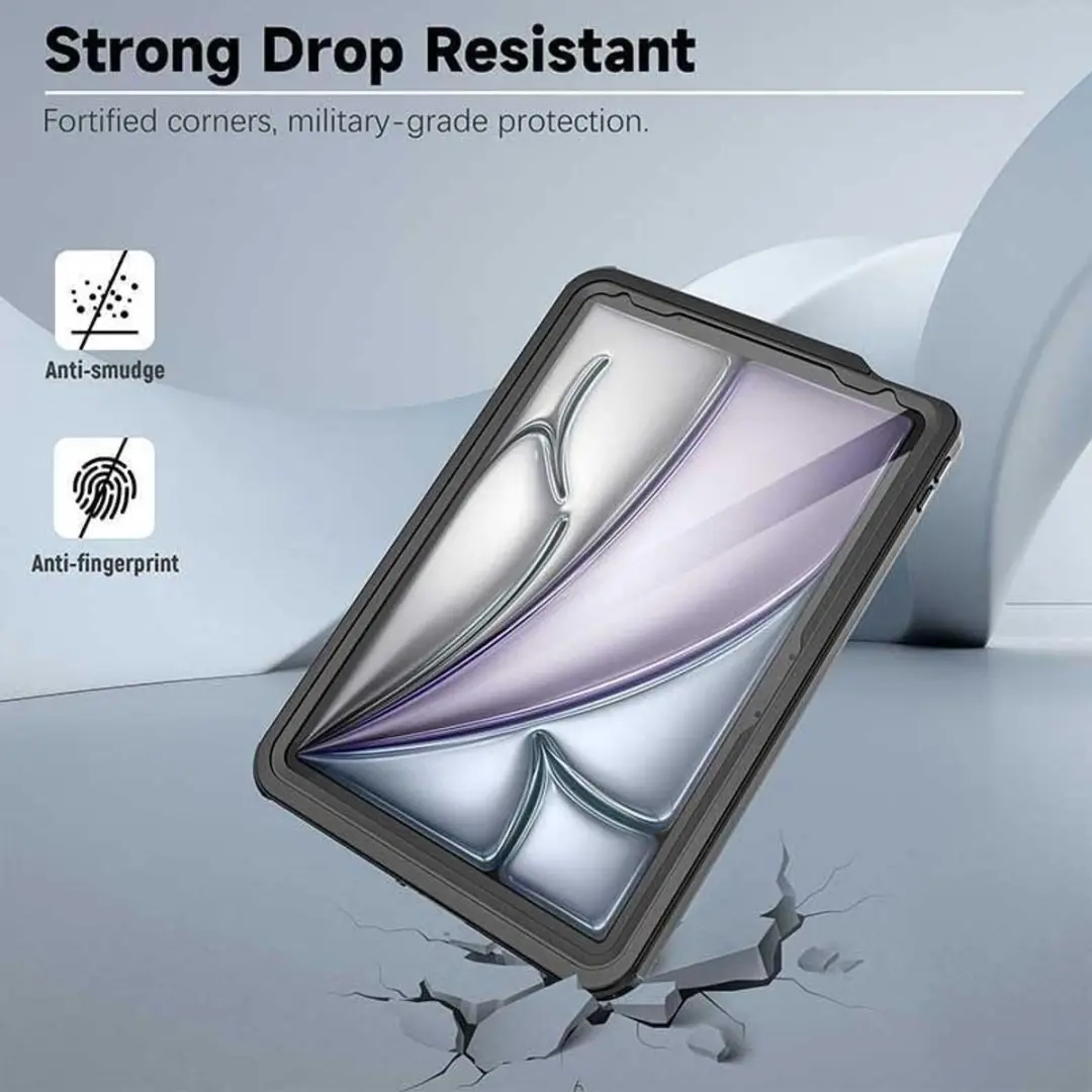 Selected Full Protect Cover IP68 iPad Air 10.9 - Zwart