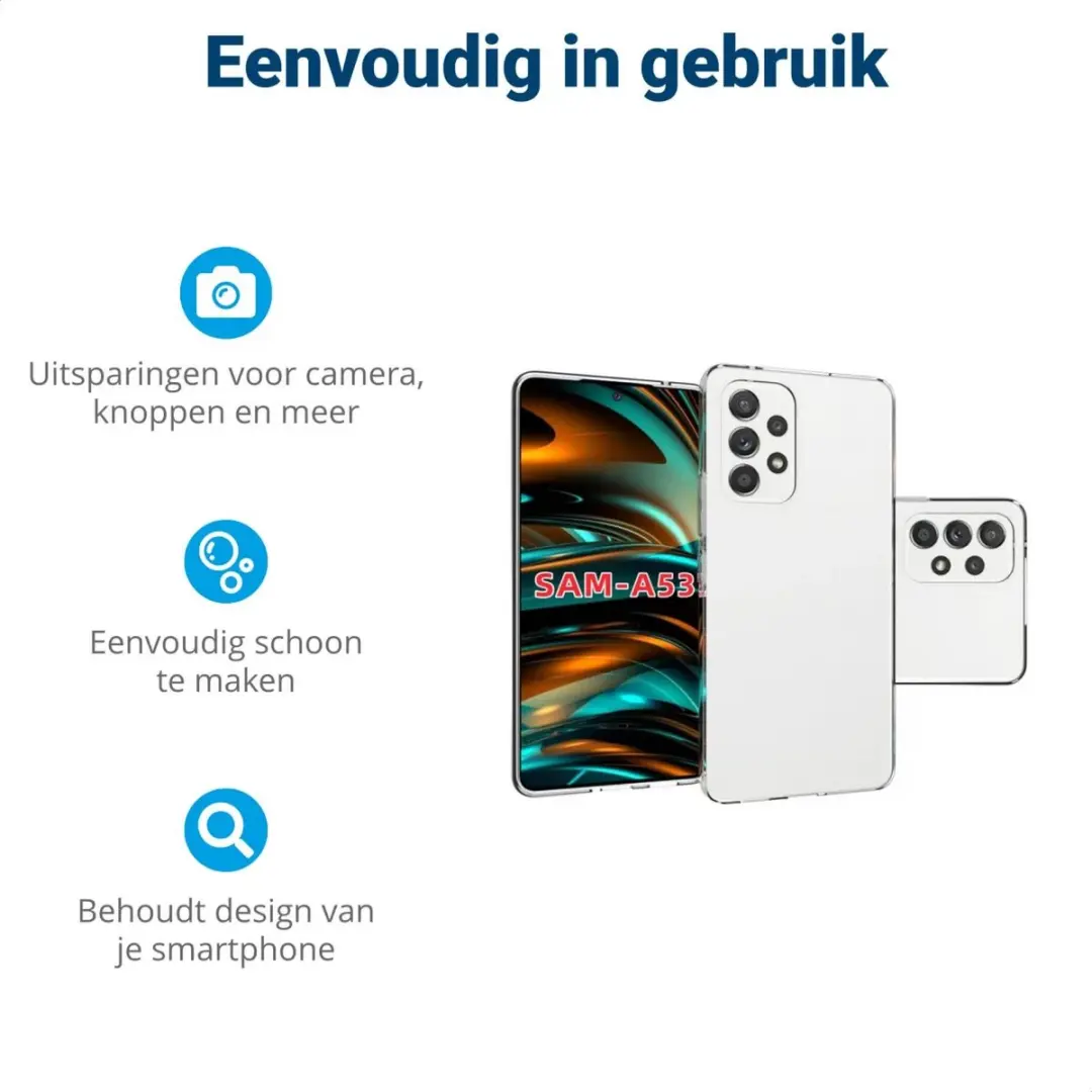 Selected Hoesje Schokbestendig TPU Samsung Galaxy A53 - Transparant
