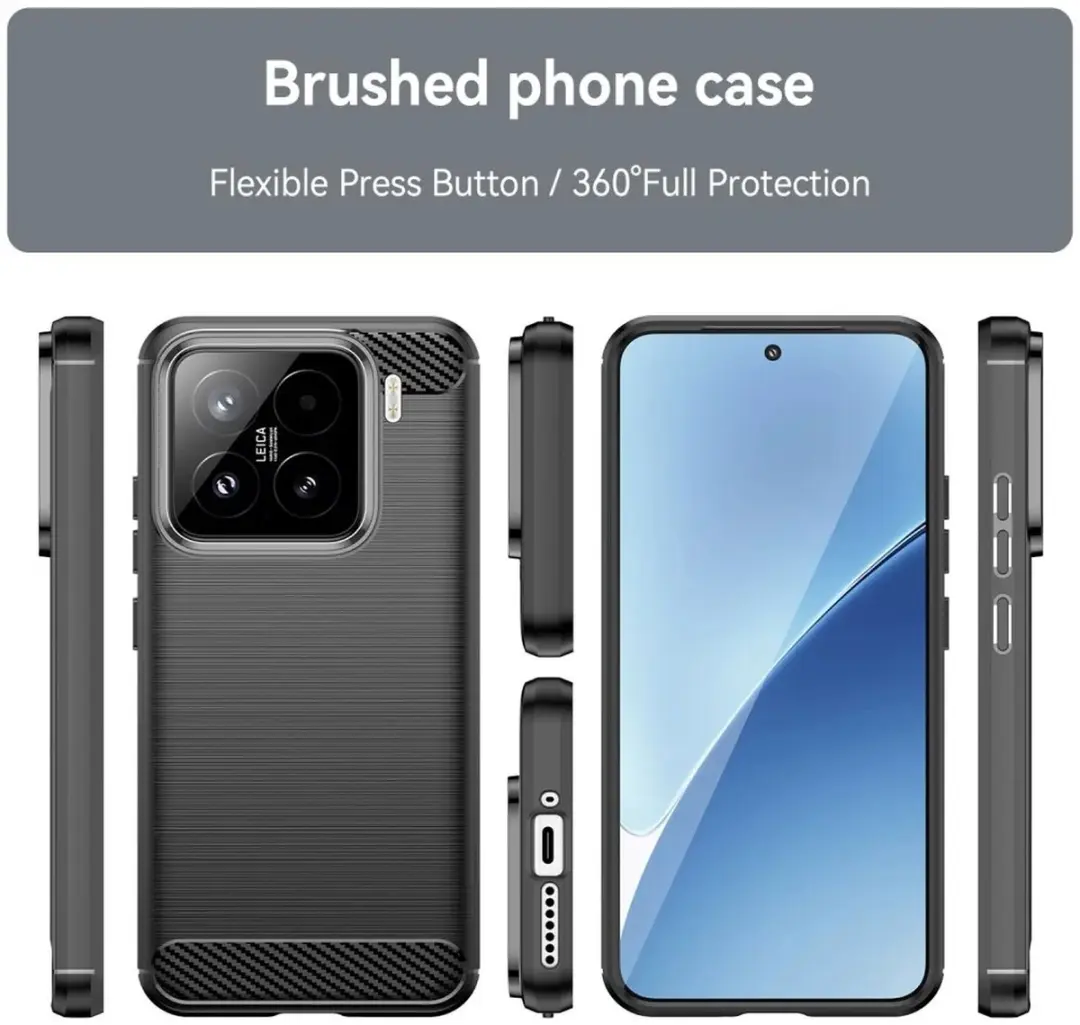 Selected TPU Hoesje Xiaomi 15 - Zwart - afbeelding 6 van 6