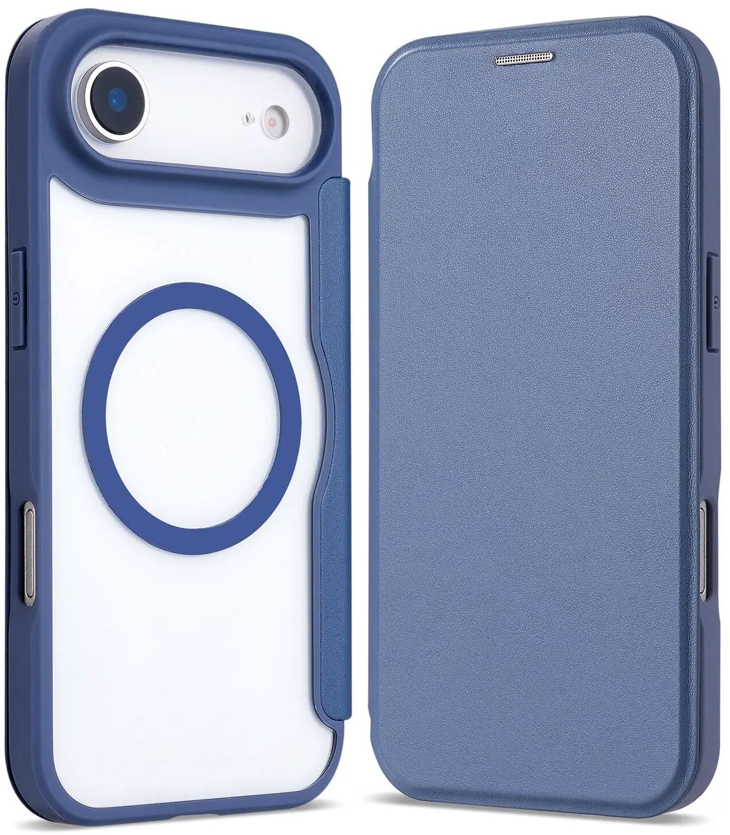 Selected Portemonnee Hoesje iPhone Air - MagSafe - Blauw/Transparant - afbeelding 6 van 6