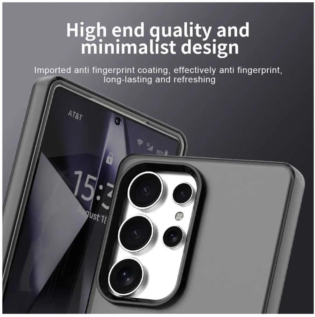 Selected MagSafe Backcover Samsung Galaxy S25 Ultra - Zwart & Transparant