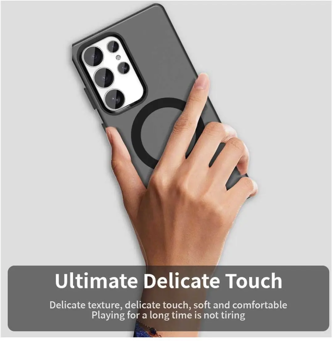 Selected MagSafe Backcover Samsung Galaxy S25 Ultra - Zwart & Transparant