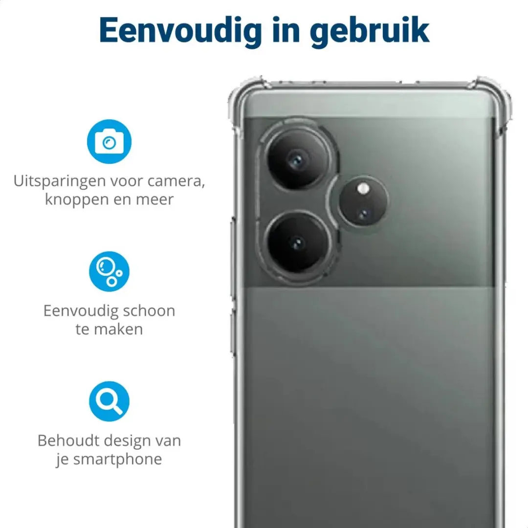 Selected Transparant Hoesje Realme GT 6 - Schokbestendig