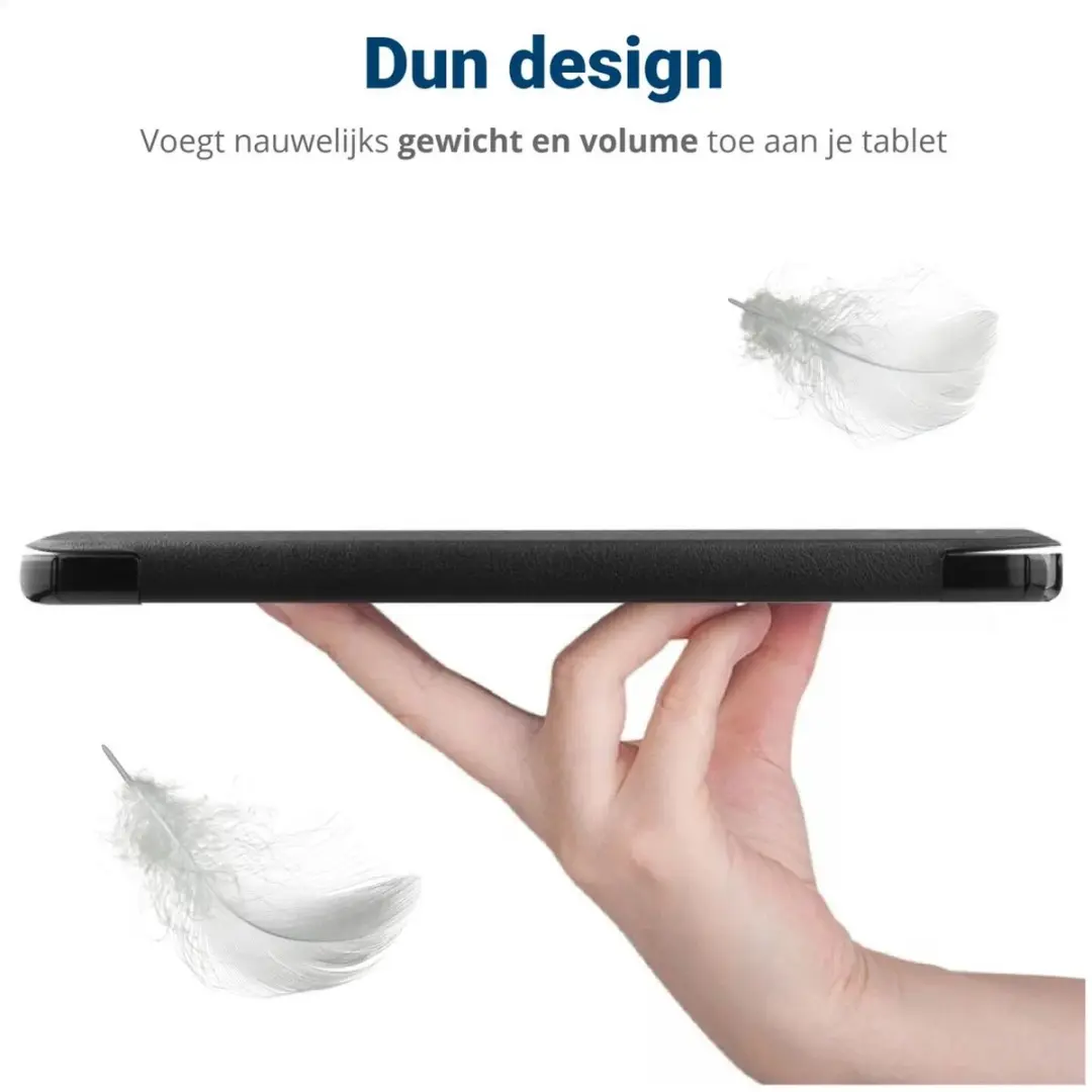 Selected by GSMpunt Xiaomi Redmi Pad 2 Tablethoes - Tri-fold Kunstleder - 10.61" - Zwart Touch