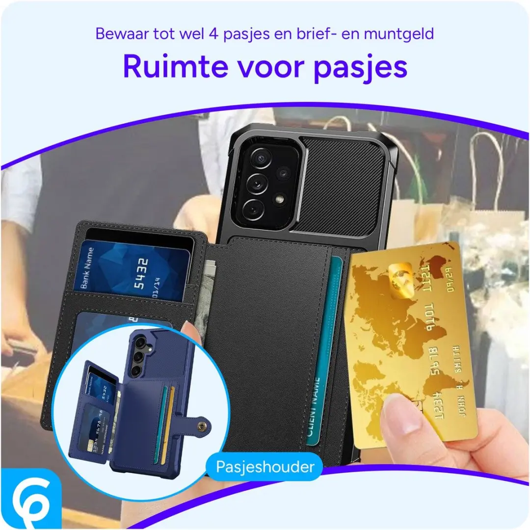 Selected Portemonnee Hoesje Samsung Galaxy A53 - 3-in-1 Zwart