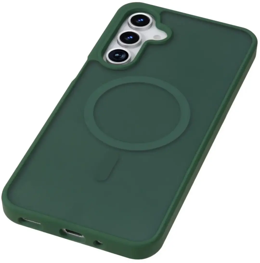 Selected Hoesje Samsung Galaxy A17 MagSafe Groen - Matte Back Cover