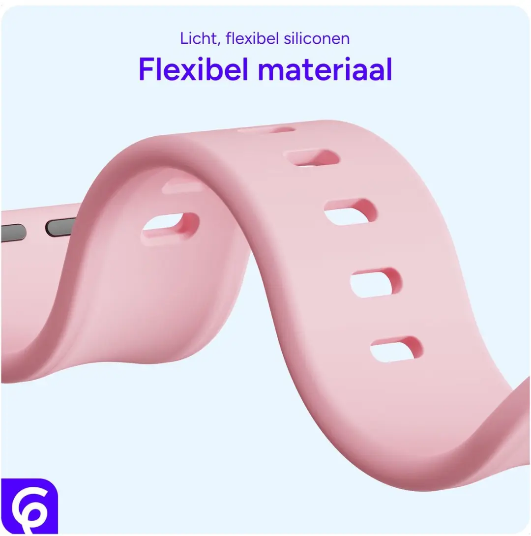 Selected SBG Siliconen Bandje Apple Watch 11 42mm - Roze