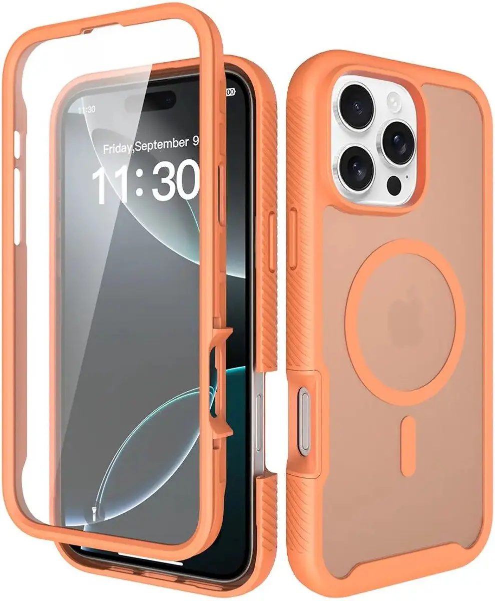 Selected by GSMpunt.nl iPhone 16 Pro Max Hoesje Matte Oranje