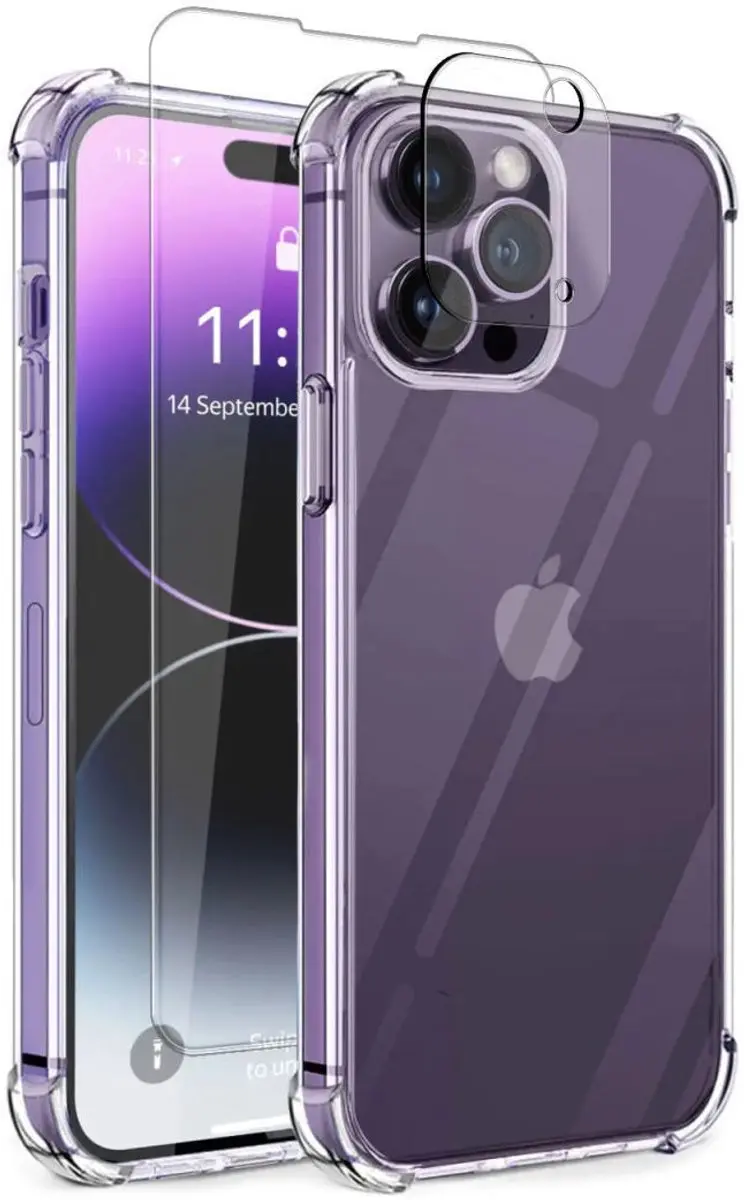 Selected iPhone 14 Pro 3-in-1 Set - Transparant