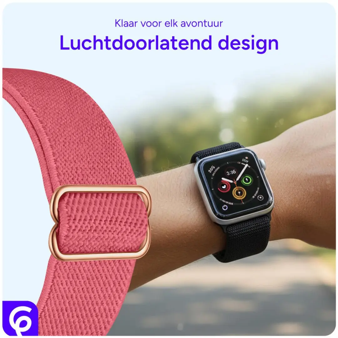 Selected SBG Nylon Sportband Apple Watch - Roze - 38-42mm