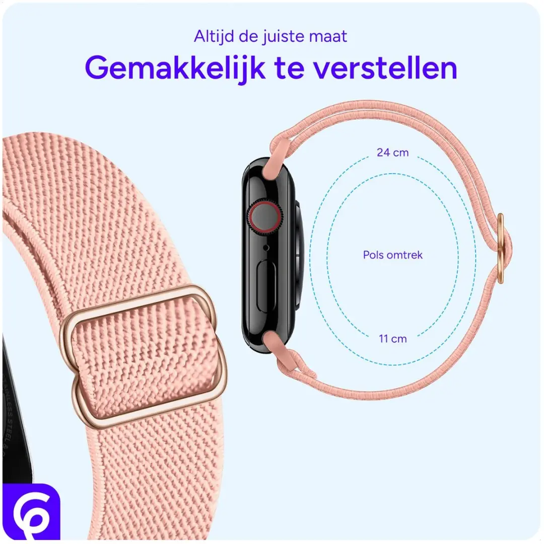 Selected SBG Nylon Sportband Apple Watch - Roze - 38-42mm