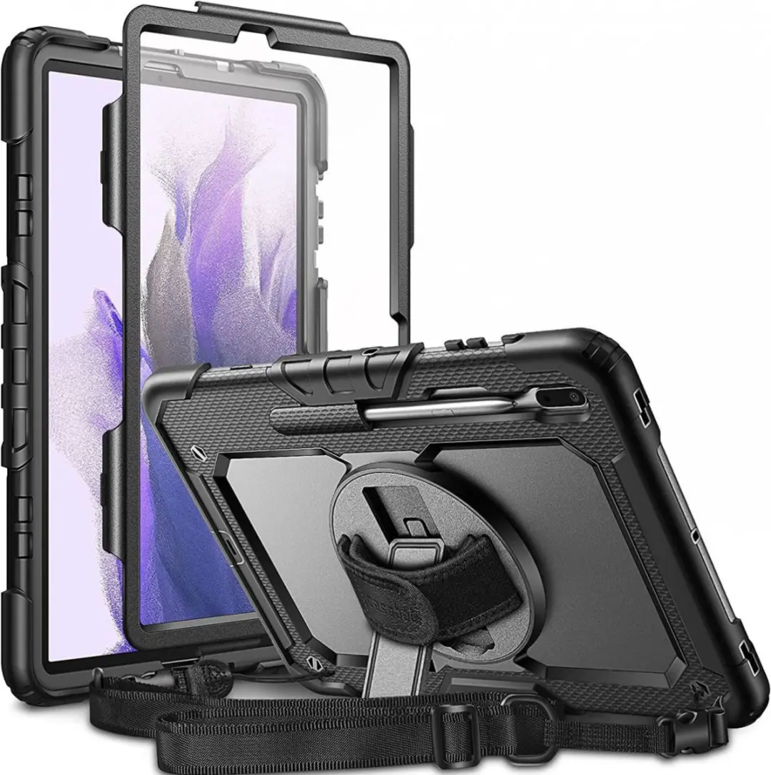 Selected Hoes met Screenprotector Samsung Galaxy Tab S8/S7 Plus/FE