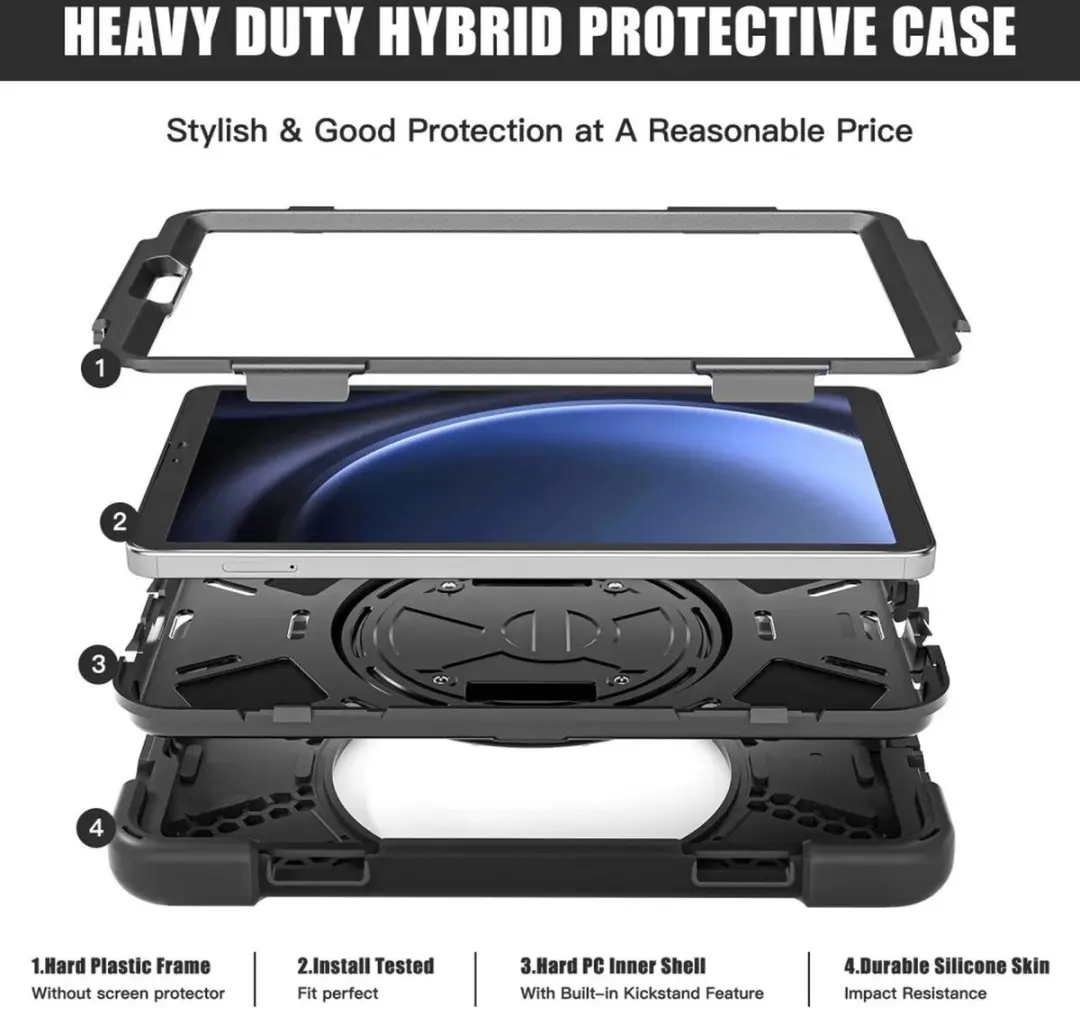 Selected Hoes Samsung Galaxy Tab A9 Back Cover - Zwart