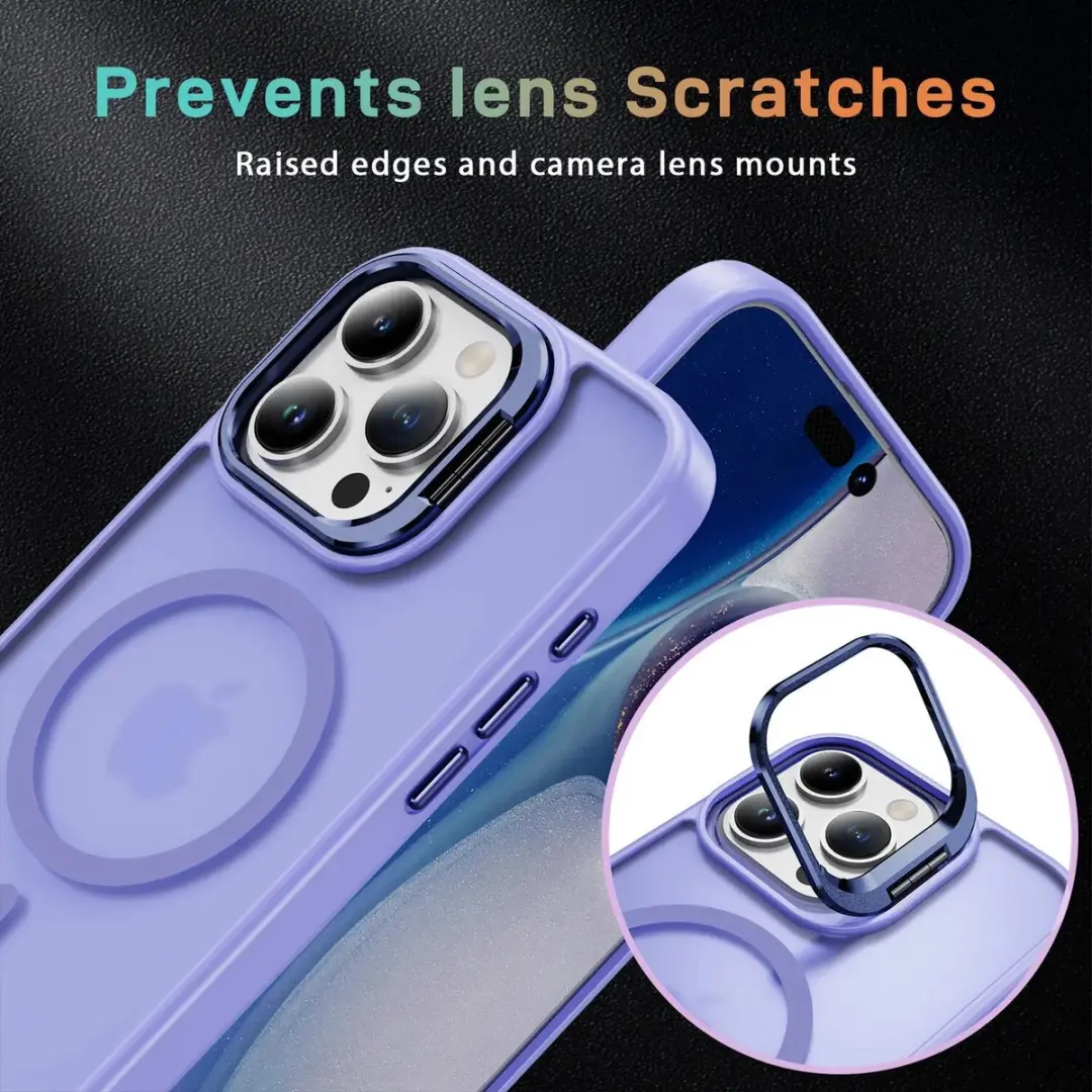 Selected Hoesje iPhone 16 Pro Max - MagSafe & Qi2 - Licht Paars