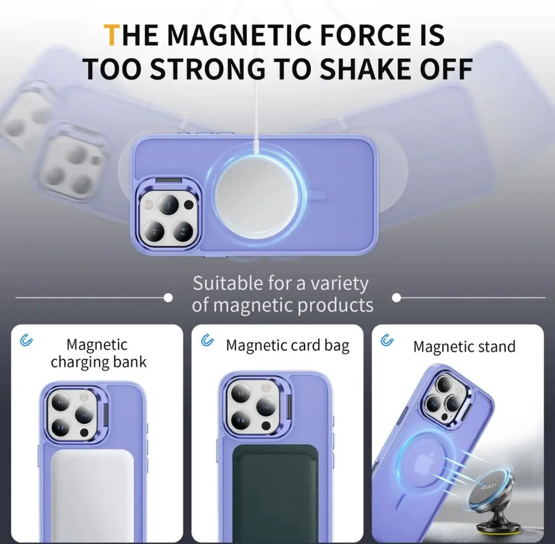 Selected Hoesje iPhone 16 Pro Max - MagSafe & Qi2 - Licht Paars