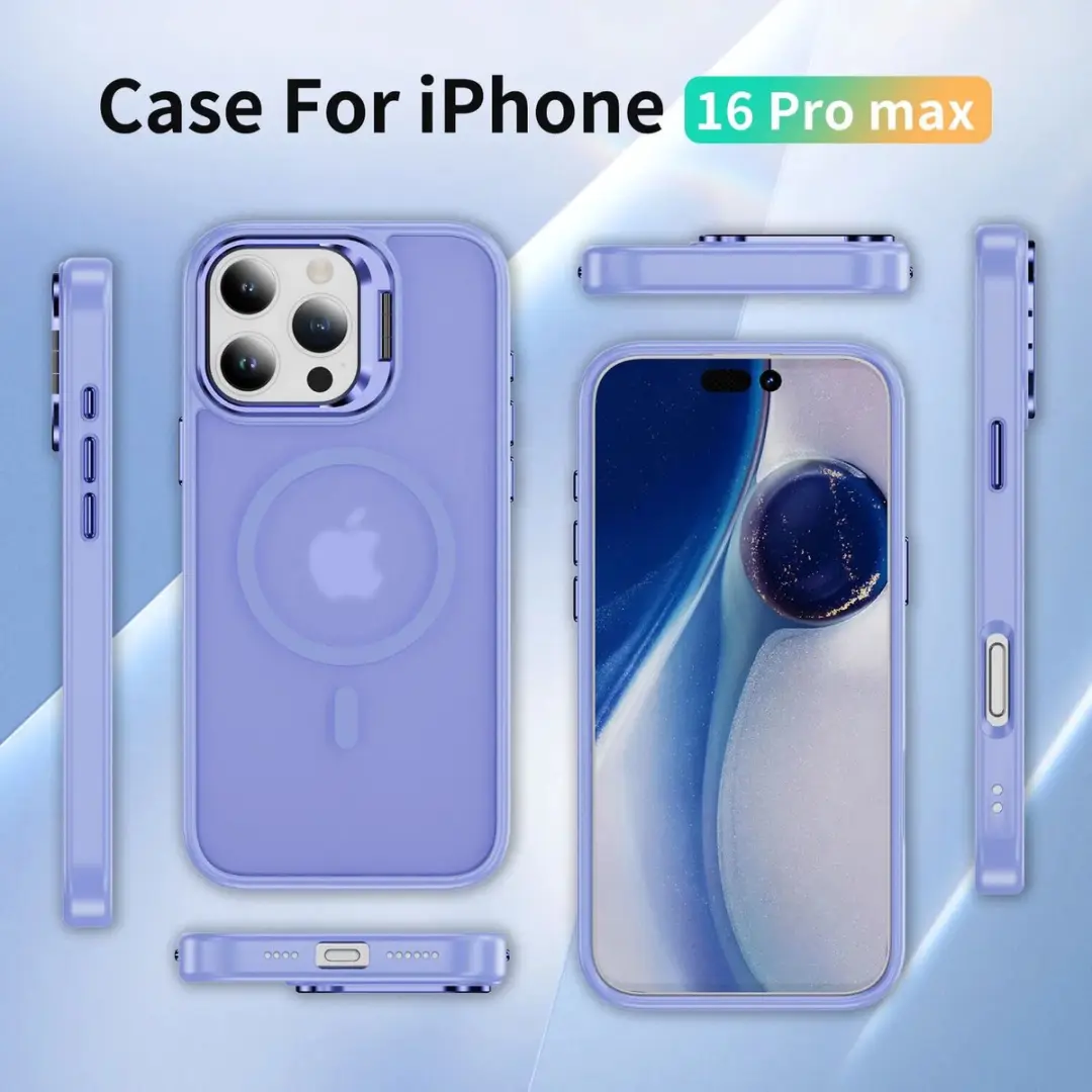 Selected Hoesje iPhone 16 Pro Max - MagSafe & Qi2 - Licht Paars