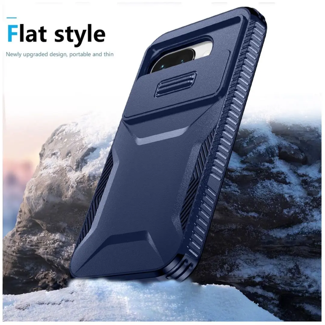 Selected Hoesje Google Pixel 9a Blauw - Camera Slider