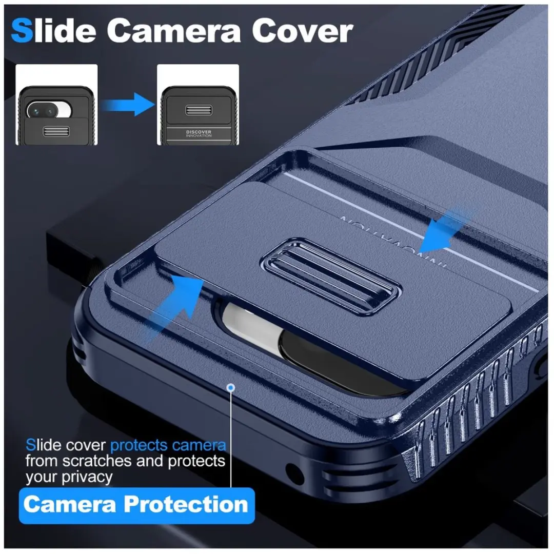 Selected Hoesje Google Pixel 9a Blauw - Camera Slider