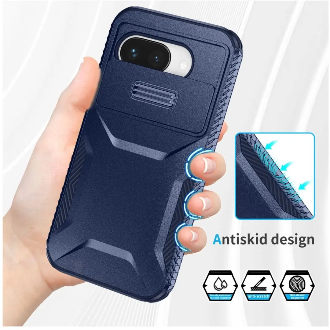 Selected Hoesje Google Pixel 9a Blauw - Camera Slider