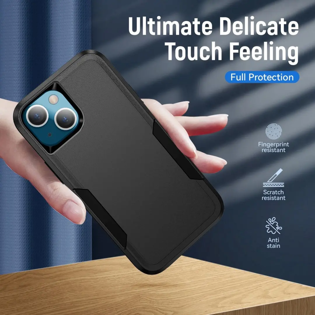 Selected Back Cover iPhone 13 Rugged Hoesje - Zwart