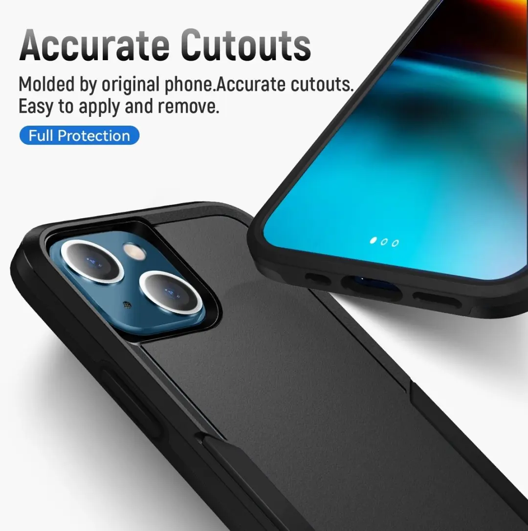Selected Back Cover iPhone 13 Rugged Hoesje - Zwart - afbeelding 6 van 6