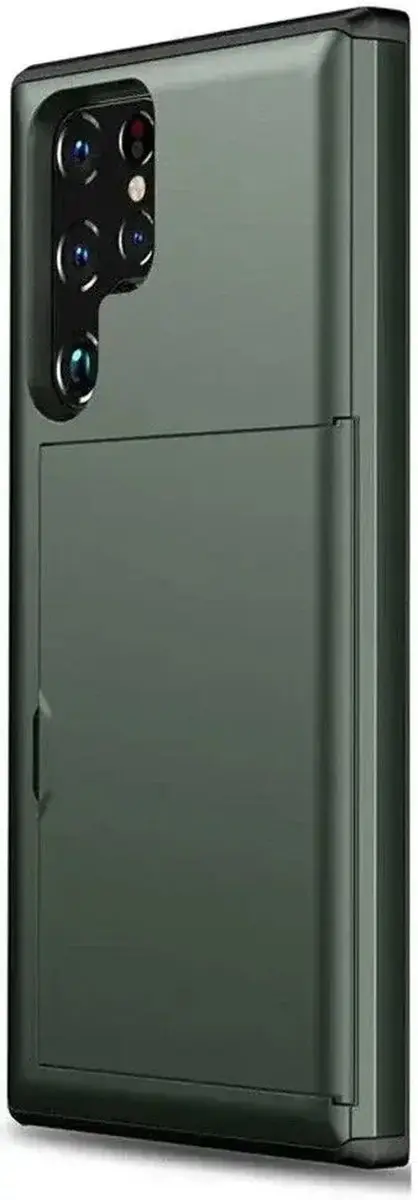 Selected Hoesje Samsung Galaxy S25 Ultra - Groen - 2 Pasjes