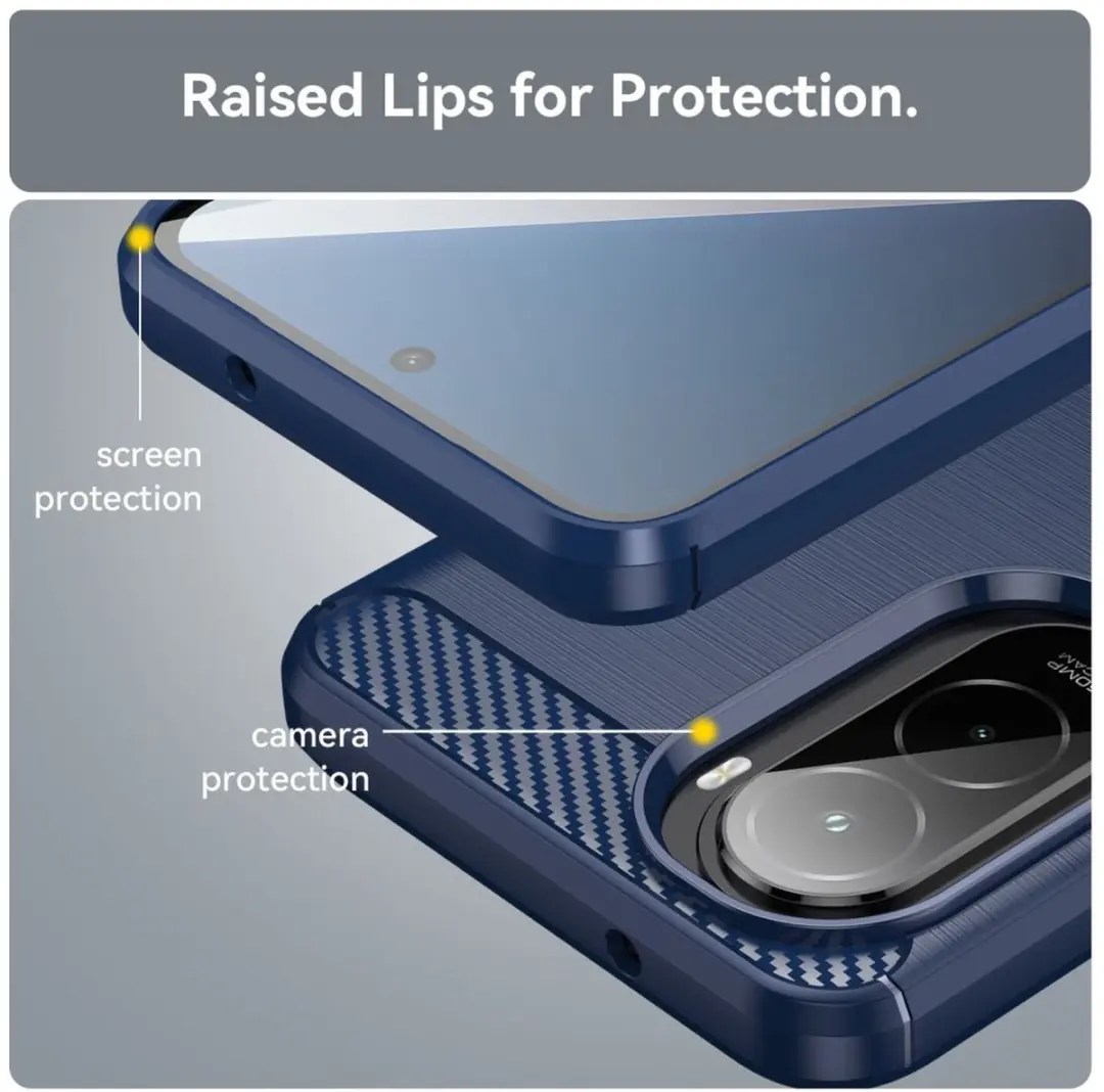 Selected TPU Hoesje Xiaomi Poco M7 - Blauw