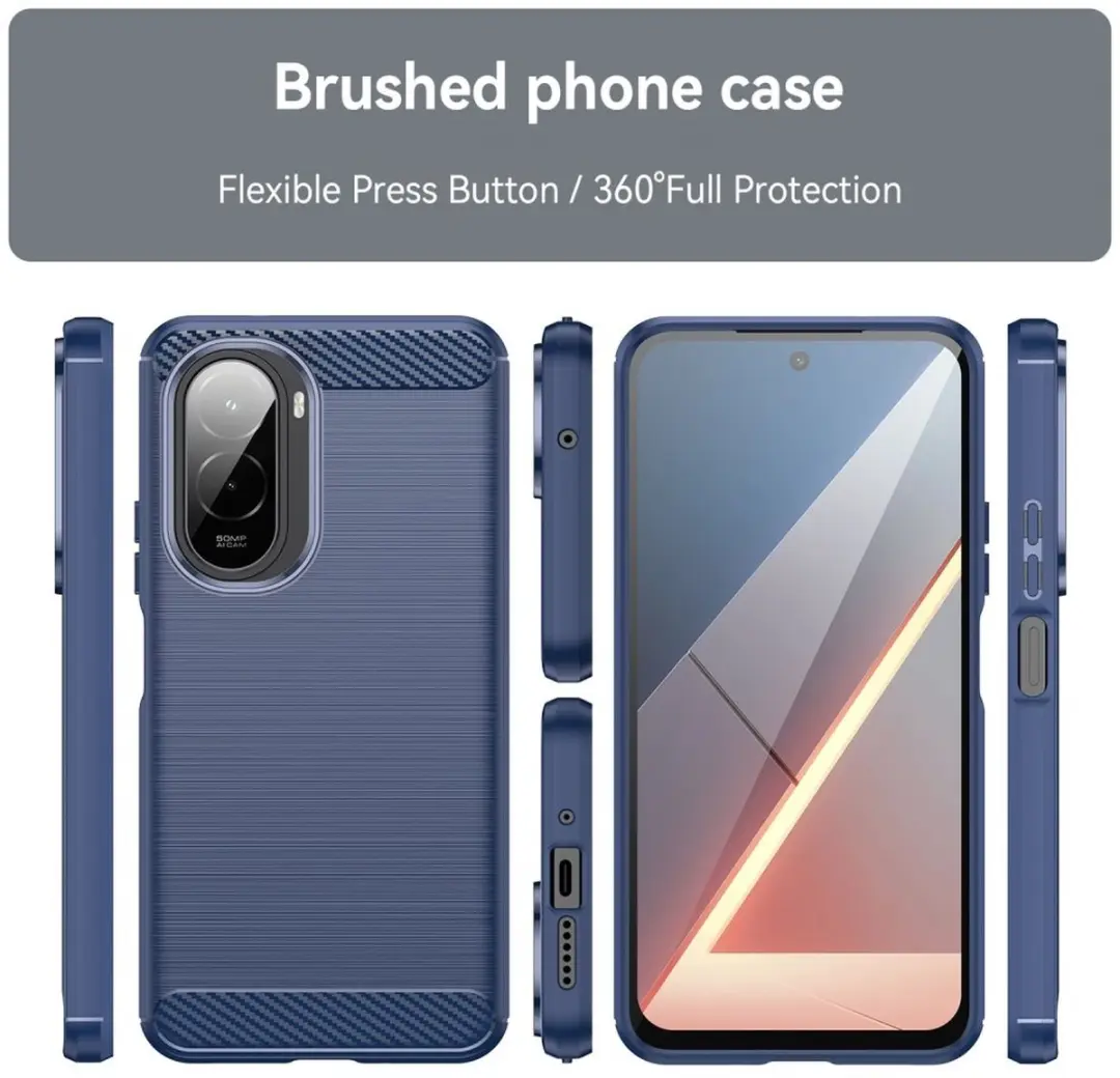 Selected TPU Hoesje Xiaomi Poco M7 - Blauw