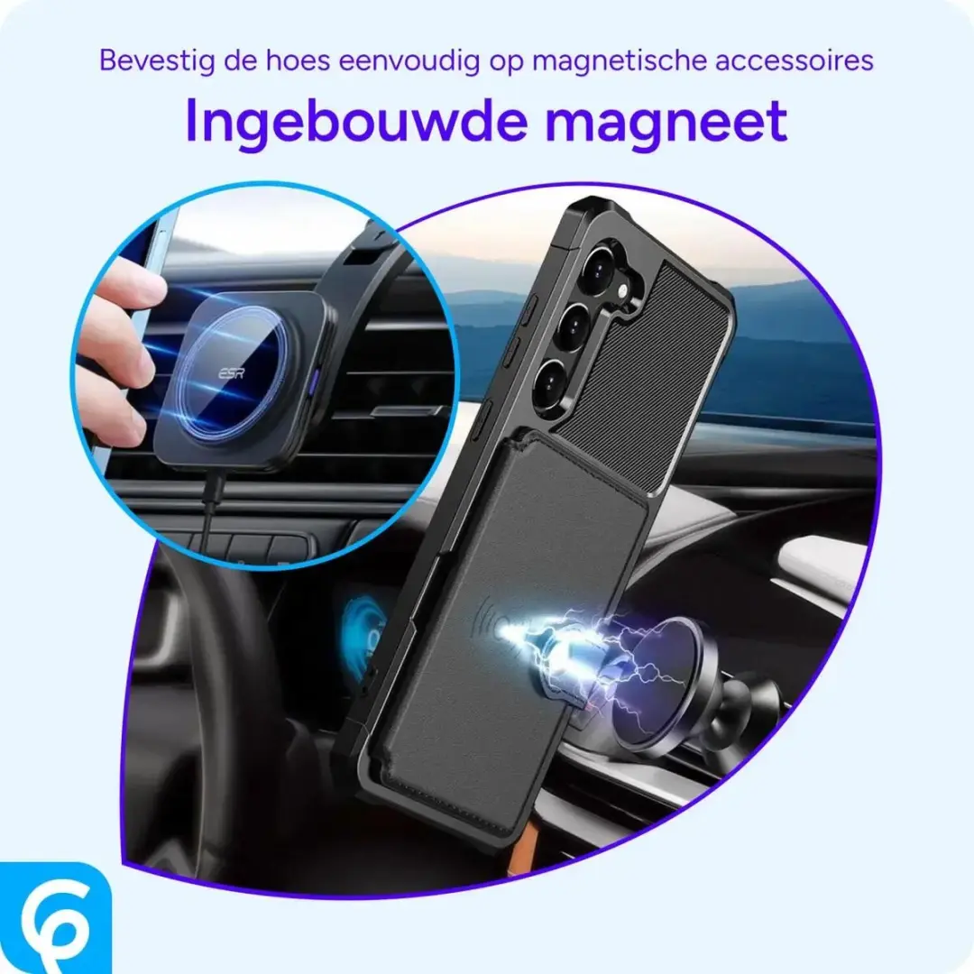 Selected Portemonnee Hoesje Samsung Galaxy S23 - 4 Pasjes Zwart